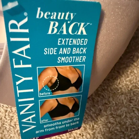 NWT Vanity Fair | Beauty Back Extended Side Back Smoother Quartz Pink Bra | 42C - Picture 7 of 9